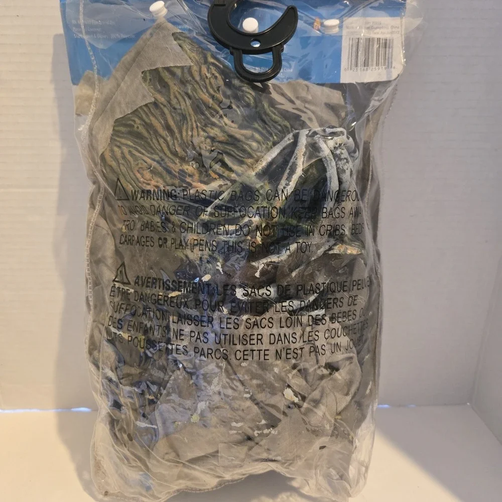 NEW FUN WORLD Swamp Skeleton zombie Living Dead‎ Costume Kids L 12-14 No Mask